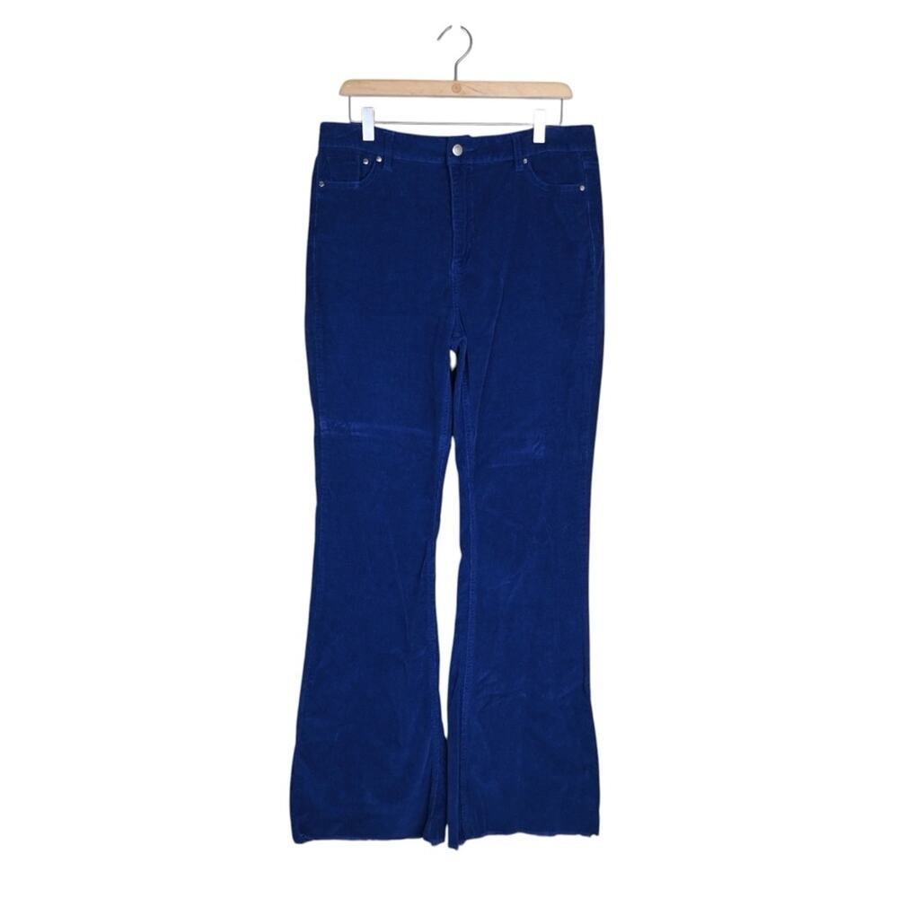 Gianni Bini Women's 13 Blue Corduroy Flare Jean